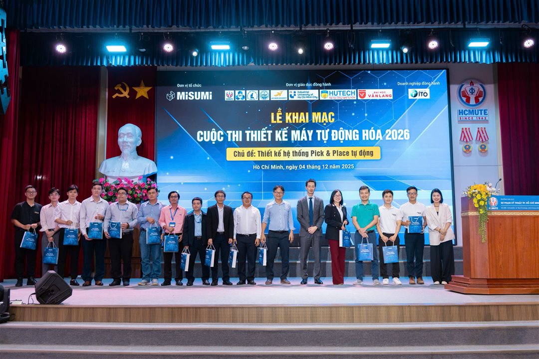 SINH VIÊN KHOA CƠ ĐIỆN – ĐIỆN TỬ, ĐẠI HỌC LẠC HỒNG THAM DỰ LỄ KHAI MẠC CUỘC THI THIẾT KẾ MÁY TỰ ĐỘNG HÓA 2026