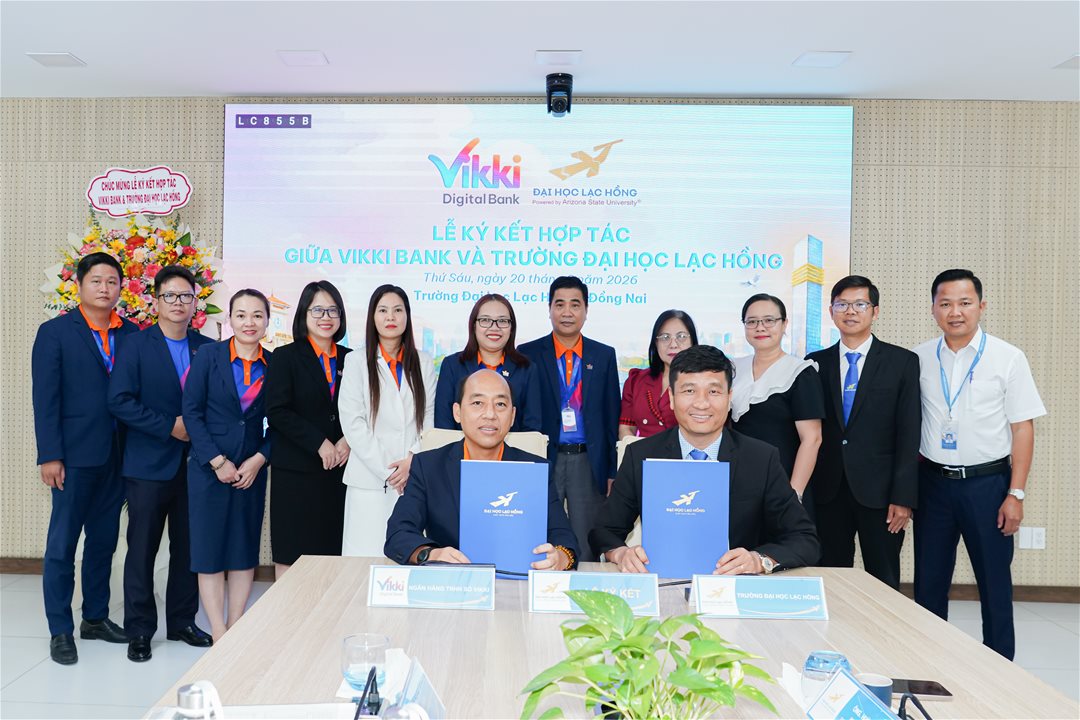 LHU và Vikki Digital Bank ký kết hợp tác chiến lược, mở rộng cơ hội phát triển toàn diện cho sinh viên